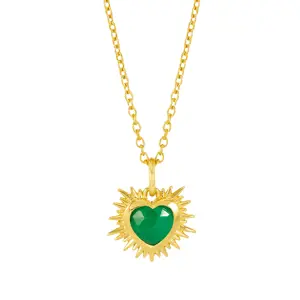 Rachel Jackson Electric Heart Birthstone Necklace